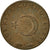 Coin, Turkey, 5 Kurus, 1967, VF(30-35), Bronze, KM:890.1