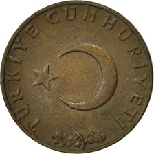 Turquía, 10 Kurus, 1966, BC+, Bronce, KM:891.1