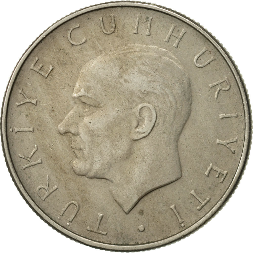 Coin, Turkey, Lira, 1957, EF(40-45), Copper-nickel, KM:889