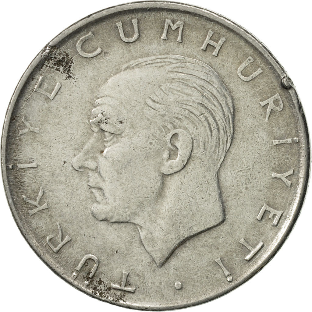 Coin, Turkey, Lira, 1977, EF(40-45), Stainless Steel, KM:889a.2