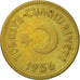 Monnaie, Turquie, 25 Kurus, 1956, TTB, Laiton, KM:886