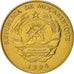 Mozambico, 20 Meticais, 1994, Royal Mint, SPL-, Acciaio ricoperto in ottone,...