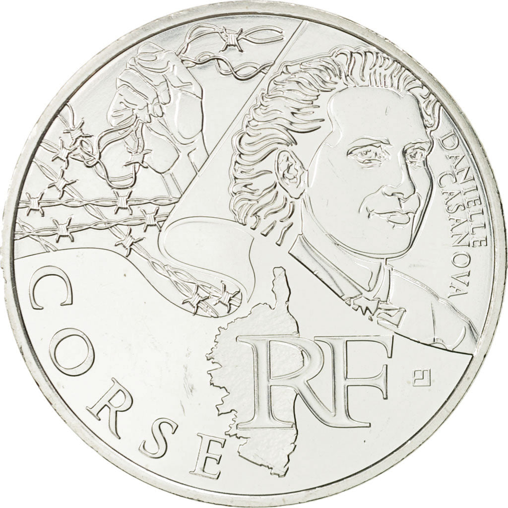 Coin, France, 10 Euro, Corse, 2012, MS(63), Silver, KM:1876