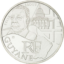 Coin, France, 10 Euro, Guyane, 2012, MS(63), Silver, KM:1872