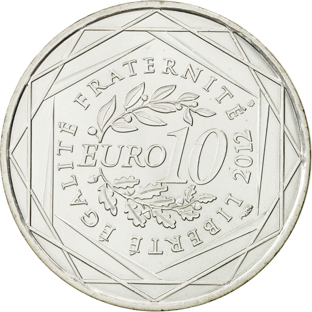 Coin, France, 10 Euro, Guyane, 2012, MS(63), Silver, KM:1872
