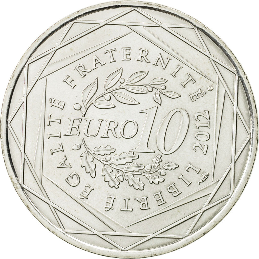 Coin, France, 10 Euro, Auvergne, 2012, MS(63), Silver, KM:1864