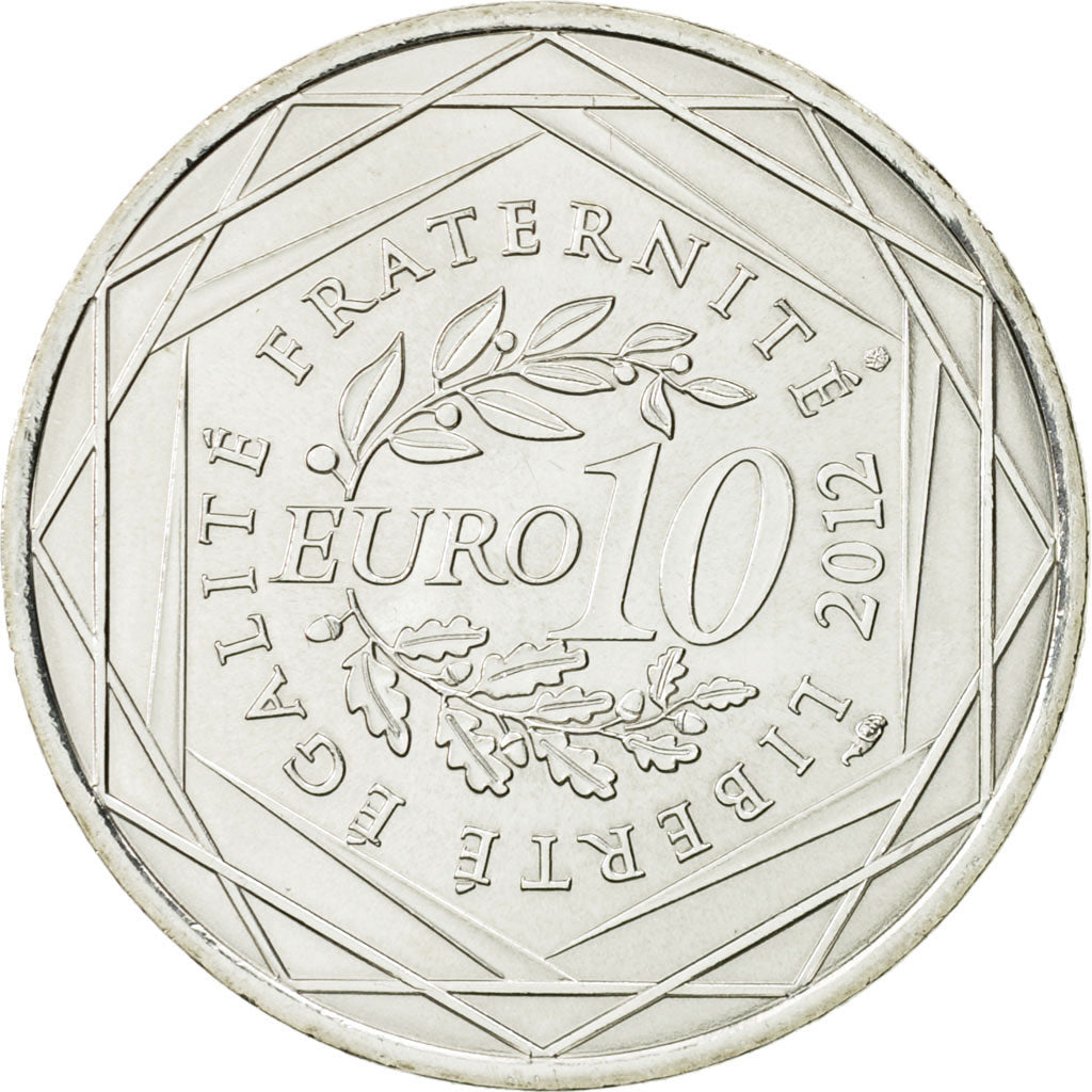 Coin, France, 10 Euro, Basse Normandie, 2012, MS(63), Silver, KM:1865