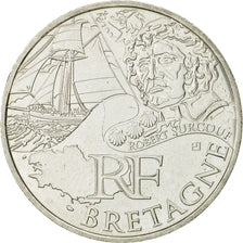 Coin, France, 10 Euro, Bretagne, 2012, MS(63), Silver, KM:1866
