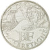 Coin, France, 10 Euro, Bretagne, 2012, MS(63), Silver, KM:1866