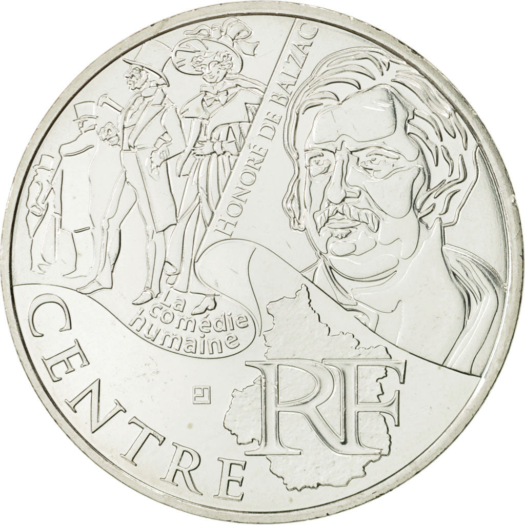 Coin, France, 10 Euro, Centre, 2012, MS(63), Silver, KM:1868