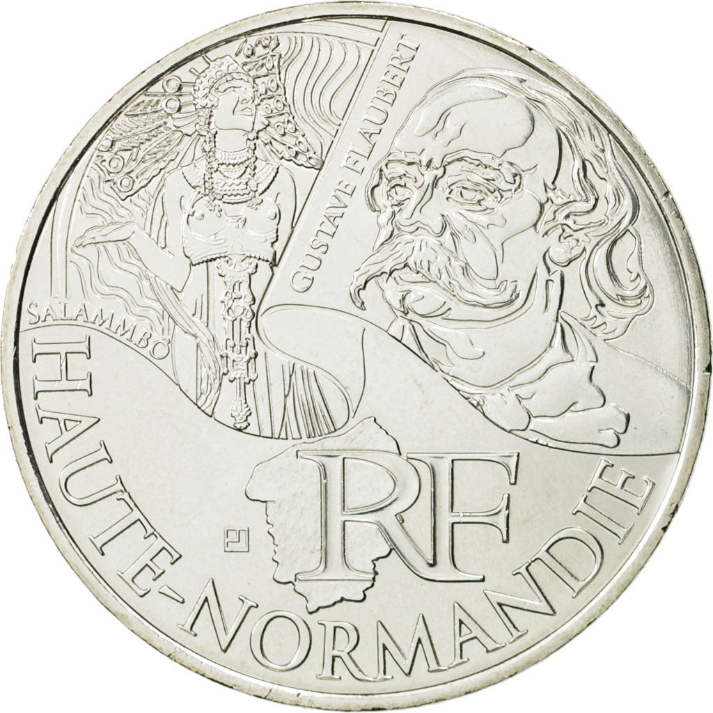 Monnaie, France, 10 Euro, Haute Normandie, 2012, SPL, Argent, KM:1874
