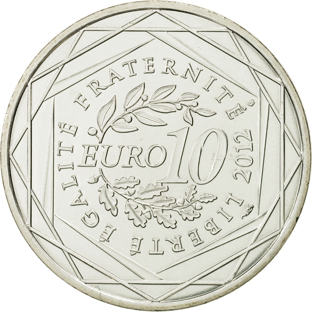 Coin, France, 10 Euro, Ile de France, 2012, MS(63), Silver, KM:1875