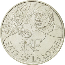 Coin, France, 10 Euro, Pays de la Loire, 2012, MS(63), Silver, KM:1881