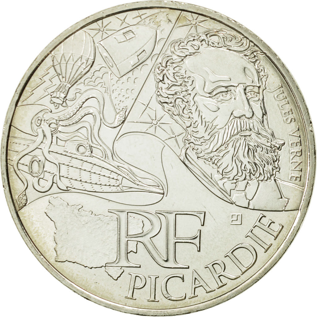 Coin, France, 10 Euro, Picardie, 2012, MS(63), Silver, KM:1882