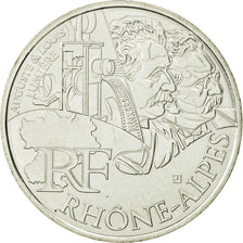France, 10 Euro, Rhône Alpes, 2012, SPL, Argent, KM:1886