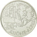 France, 10 Euro, Rhône Alpes, 2012, MS(63), Silver, KM:1886