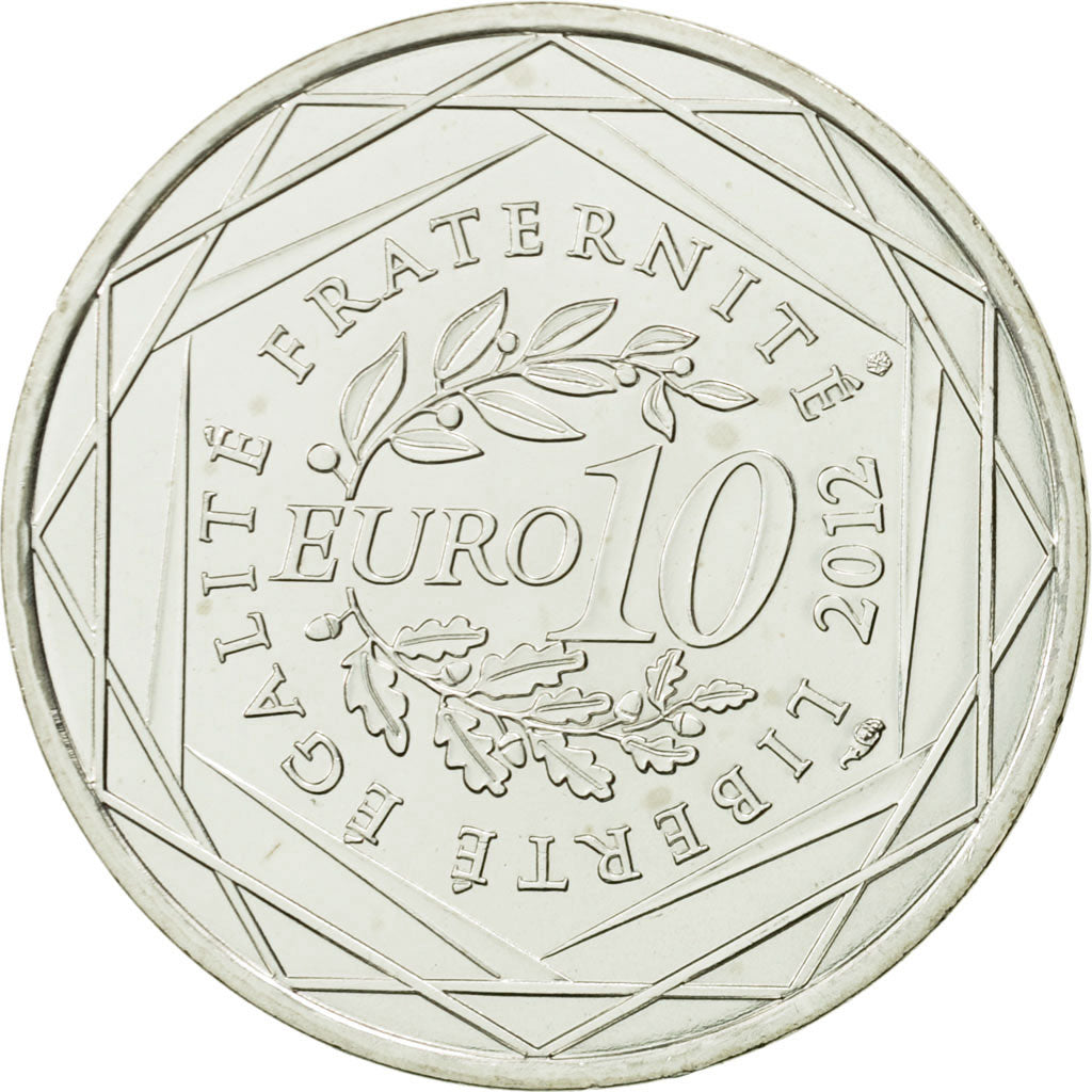 Coin, France, 10 Euro, Lorraine, 2012, MS(63), Silver, KM:1888