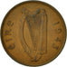 Monnaie, IRELAND REPUBLIC, Penny, 1943, TTB, Bronze, KM:11