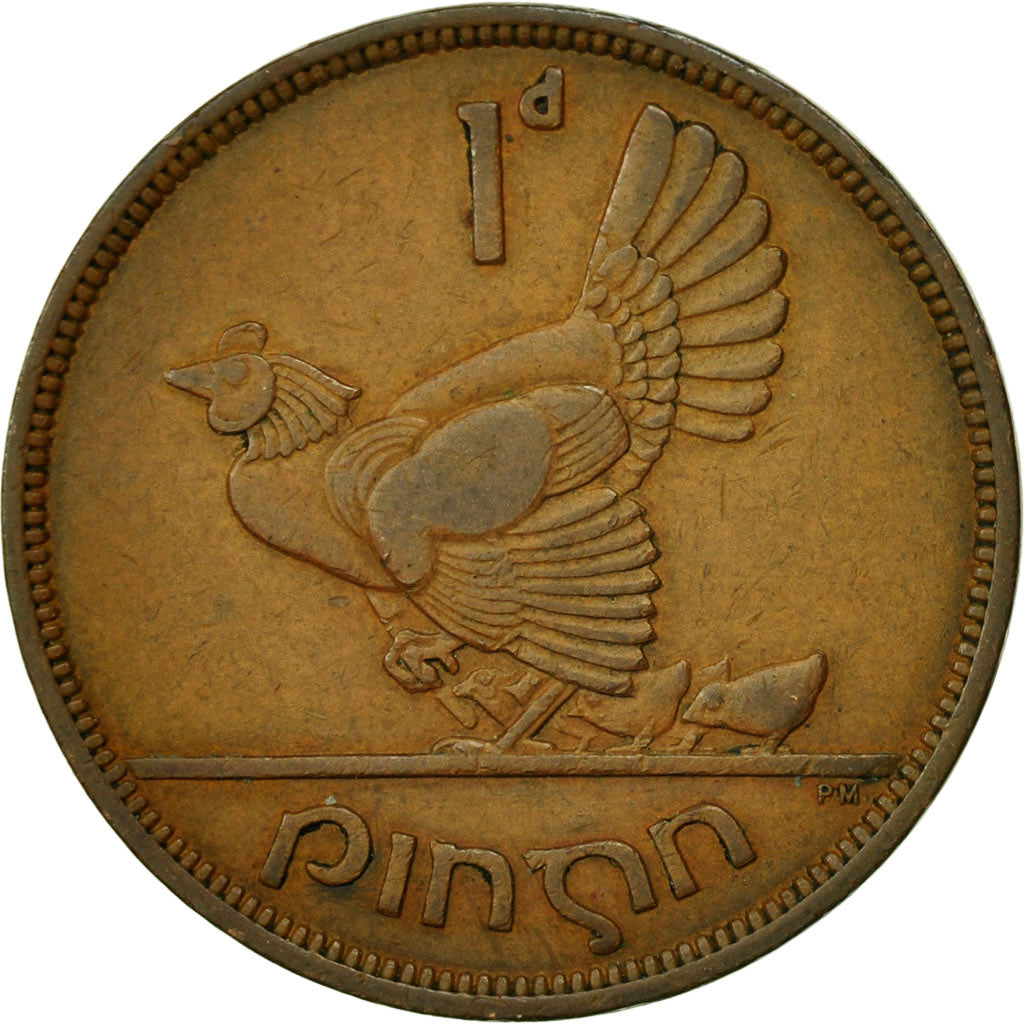 Coin, IRELAND REPUBLIC, Penny, 1943, EF(40-45), Bronze, KM:11