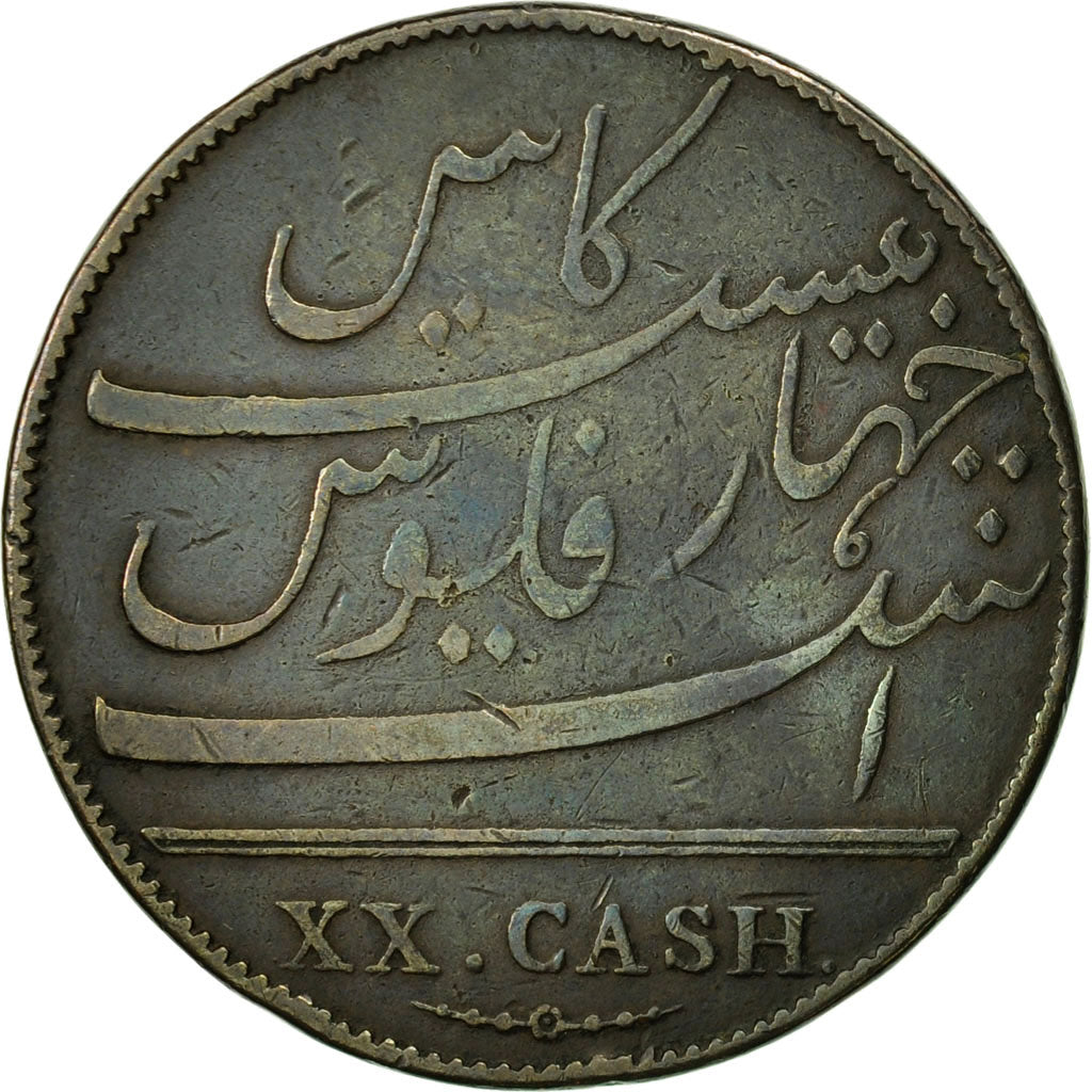 INDIA-BRITISH, MADRAS PRESIDENCY, 20 Cash, 1803, Soho Mint, Birmingham
