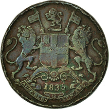 Coin, INDIA-BRITISH, 1/4 Anna, 1835, VF(20-25), Copper, KM:446.2