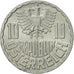 Coin, Austria, 10 Groschen, 1976, Vienna, AU(50-53), Aluminum, KM:2878