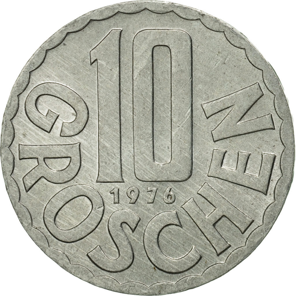 Monnaie, Autriche, 10 Groschen, 1976, Vienna, TTB+, Aluminium, KM:2878