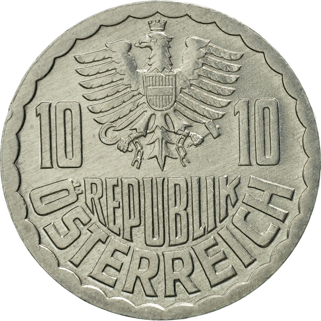 Moneta, Austria, 10 Groschen, 1982, Vienna, AU(50-53), Aluminium, KM:2878