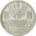 Moneda, Austria, 10 Groschen, 1986, Vienna, MBC+, Aluminio, KM:2878