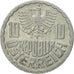 Moneda, Austria, 10 Groschen, 1987, Vienna, MBC+, Aluminio, KM:2878