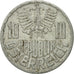 Coin, Austria, 10 Groschen, 1957, Vienna, AU(50-53), Aluminum, KM:2878