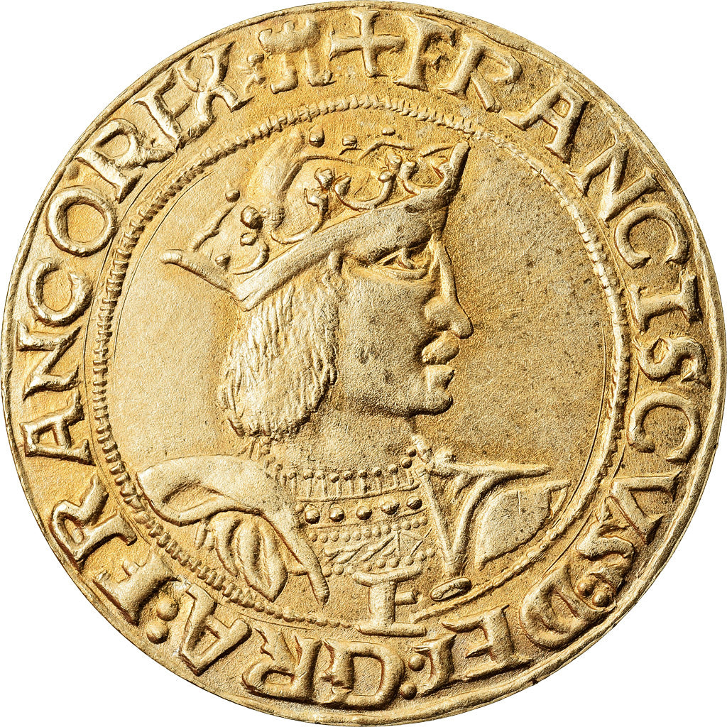 France, Medal, Reproduction Teston de François Ier, MDP, MS(65-70)