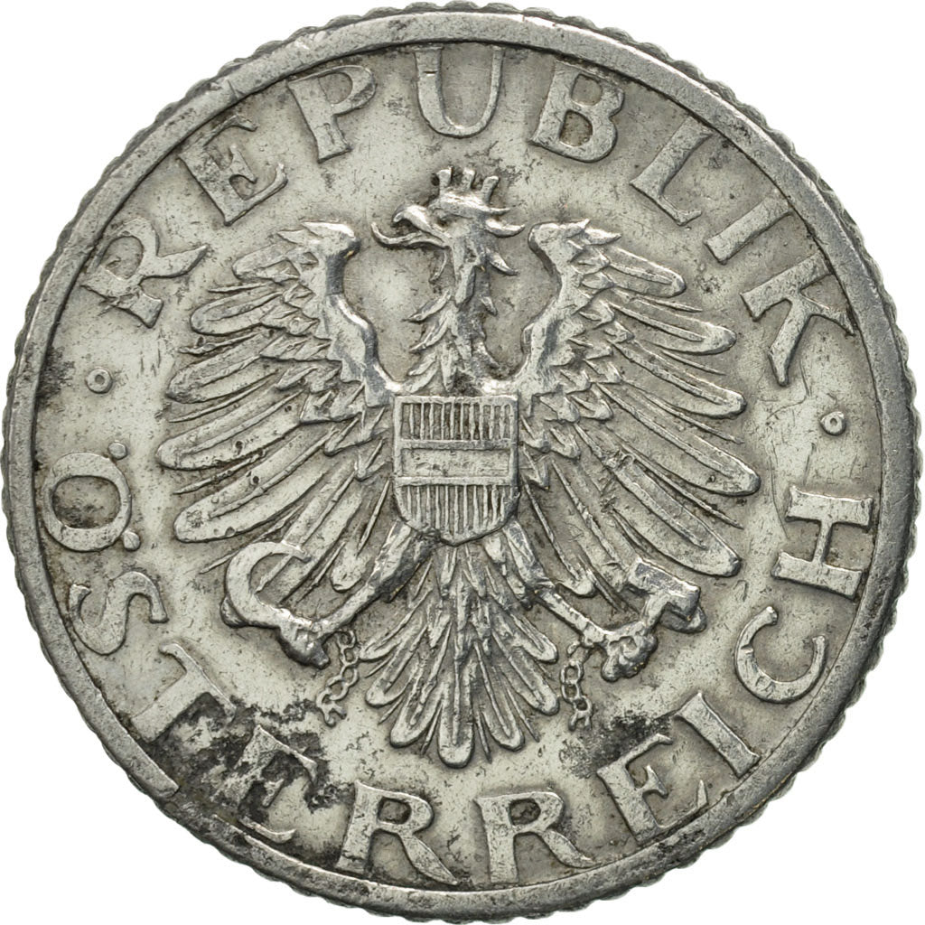 Coin, Austria, 50 Groschen, 1952, EF(40-45), Aluminum, KM:2870