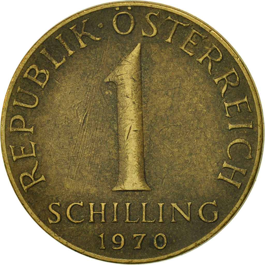 Coin, Austria, Schilling, 1970, EF(40-45), Aluminum-Bronze, KM:2886