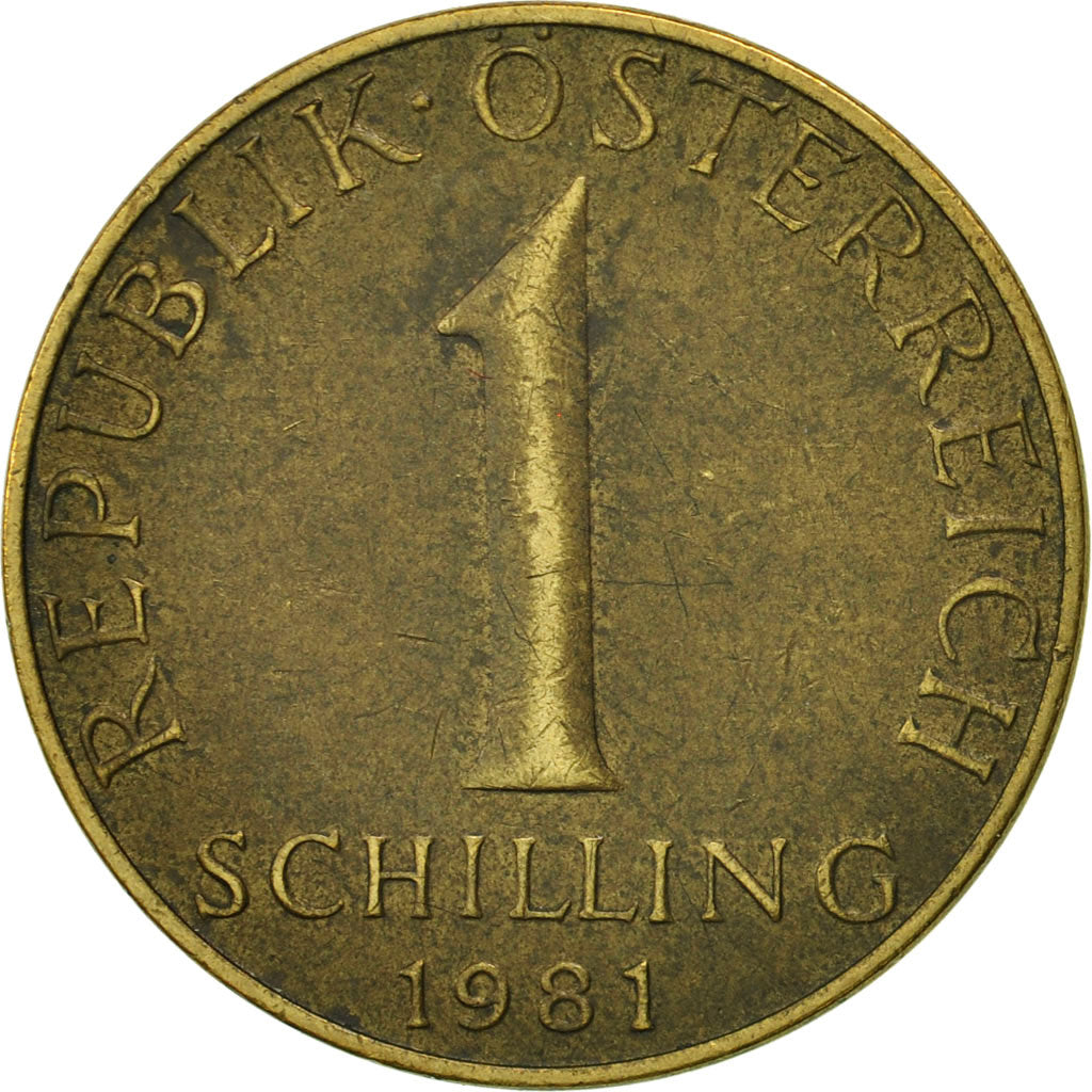 Coin, Austria, Schilling, 1981, EF(40-45), Aluminum-Bronze, KM:2886