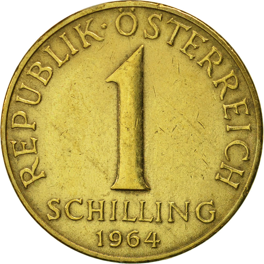Coin, Austria, Schilling, 1964, VF(30-35), Aluminum-Bronze, KM:2886