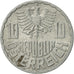 Coin, Austria, 10 Groschen, 1973, Vienna, EF(40-45), Aluminum, KM:2878