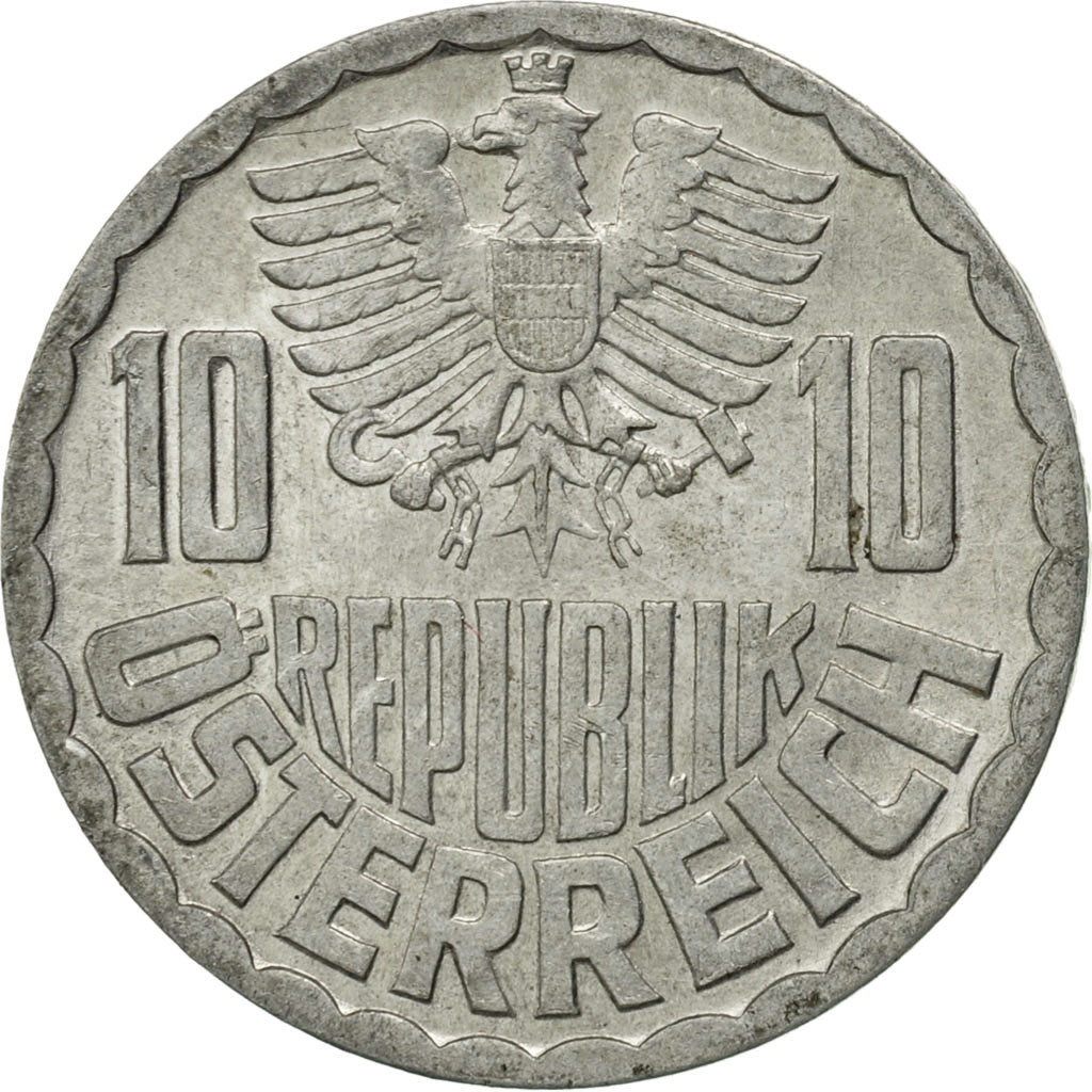 Monnaie, Autriche, 10 Groschen, 1968, Vienna, TTB, Aluminium, KM:2878