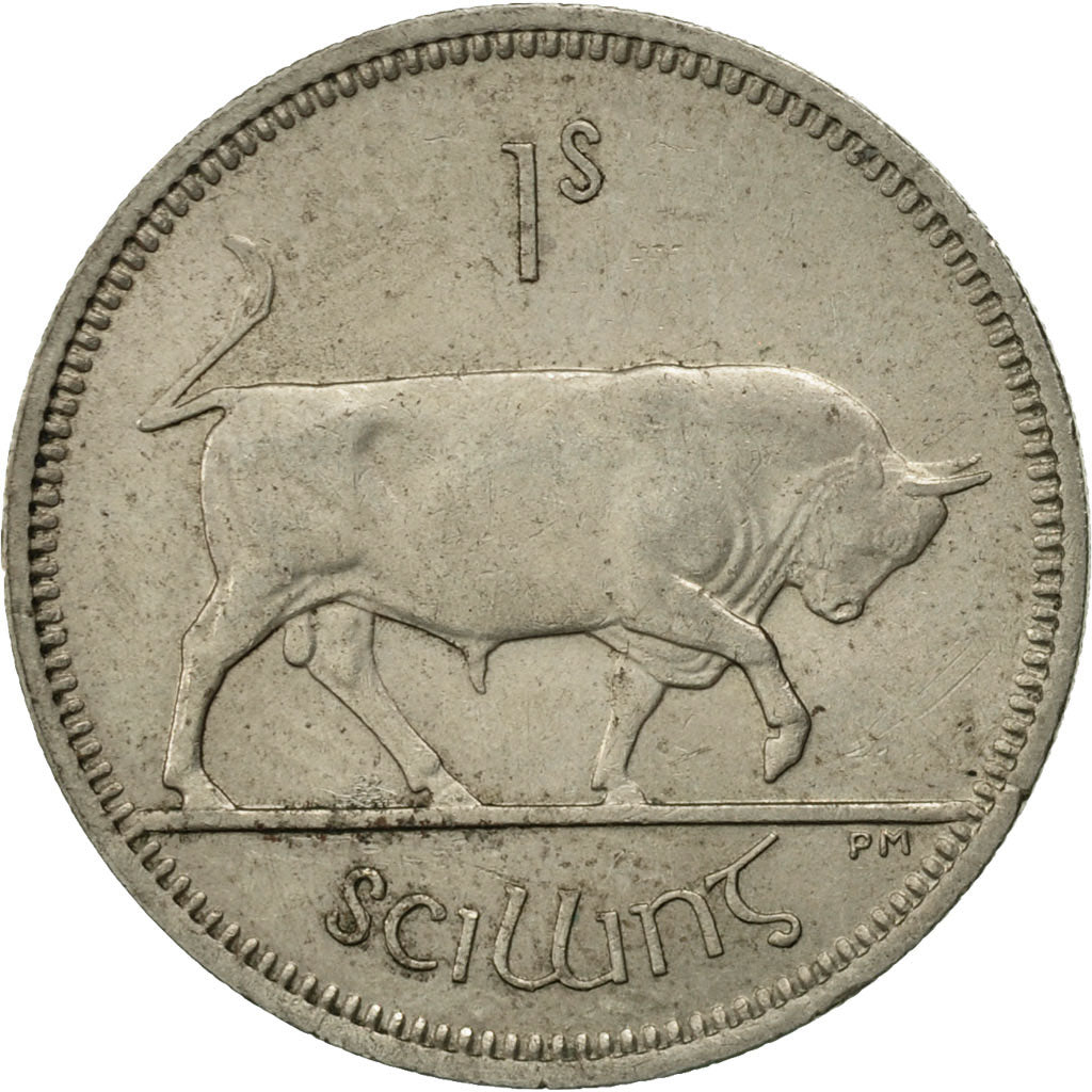 Coin, IRELAND REPUBLIC, Shilling, 1964, EF(40-45), Copper-nickel, KM:14A