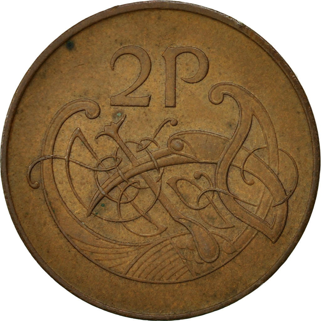 Coin, IRELAND REPUBLIC, 2 Pence, 1971, EF(40-45), Bronze, KM:21