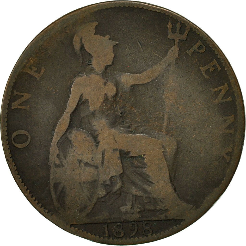 Monnaie, Grande-Bretagne, Victoria, Penny, 1898, B, Bronze, KM:790