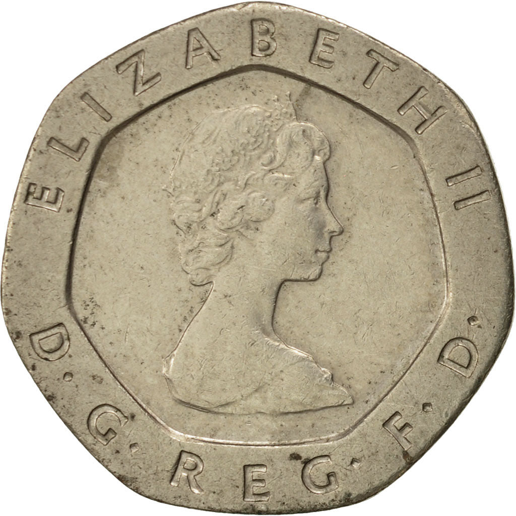 Coin, Great Britain, Elizabeth II, 20 Pence, 1983, EF(40-45), Copper-nickel