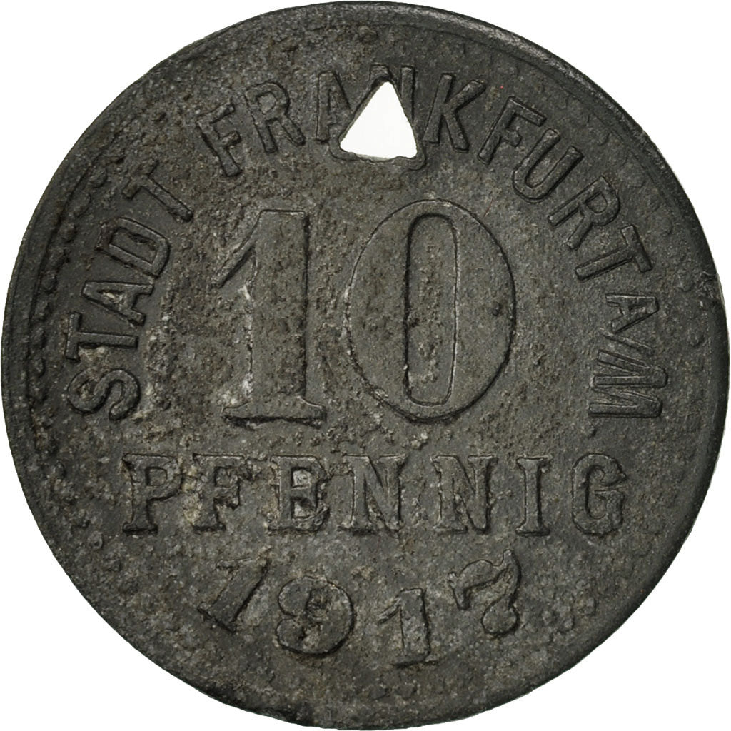 Coin, GERMANY - EMPIRE, 10 Pfennig, 1917, F(12-15), Iron, KM:20
