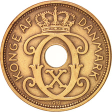 Danimarca, Christian X, 2 Öre, 1937, Copenhagen, BB, Bronzo, KM:827.2