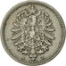 GERMANY - EMPIRE, Wilhelm I, 5 Pfennig, 1889, Berlin, EF(40-45), Copper-nickel
