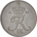 Danimarca, Frederik IX, 5 Öre, 1953, Copenhagen, BB+, Zinco, KM:843.1