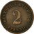 Coin, GERMANY - EMPIRE, Wilhelm I, 2 Pfennig, 1876, Berlin, EF(40-45), Copper