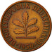Coin, GERMANY - FEDERAL REPUBLIC, 2 Pfennig, 1950, Munich, VF(30-35), Bronze