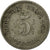 Moneda, ALEMANIA - IMPERIO, Wilhelm II, 5 Pfennig, 1903, Berlin, BC+, Cobre -