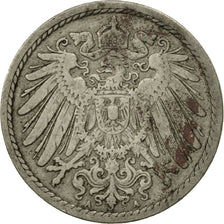 Coin, GERMANY - EMPIRE, Wilhelm II, 5 Pfennig, 1898, Berlin, VF(30-35)